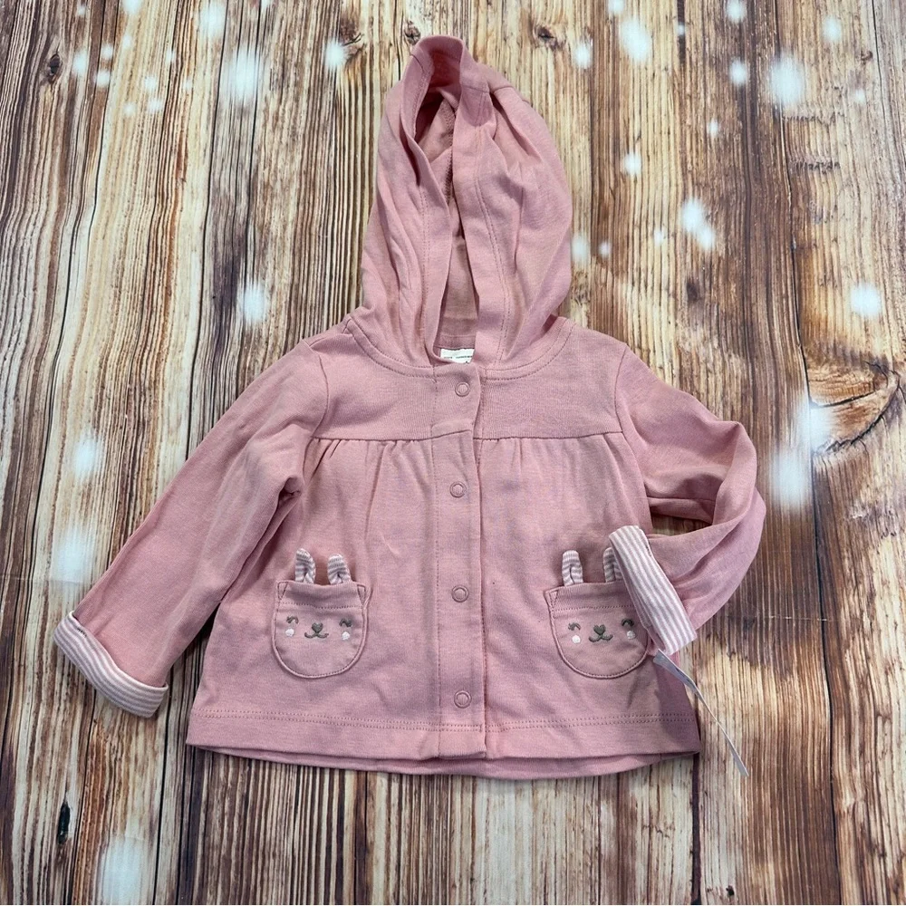 Carter's Pink Baby Cardigan Size 6 Months